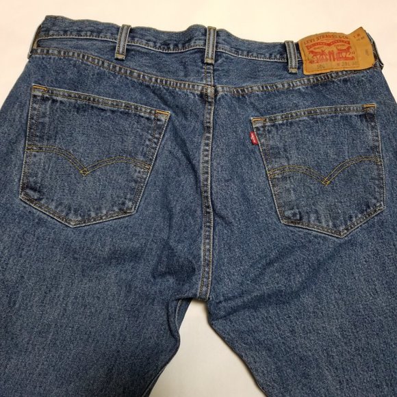 Levi's 501xx Medium Wash Straight Leg Jeans - Picture 3 of 8